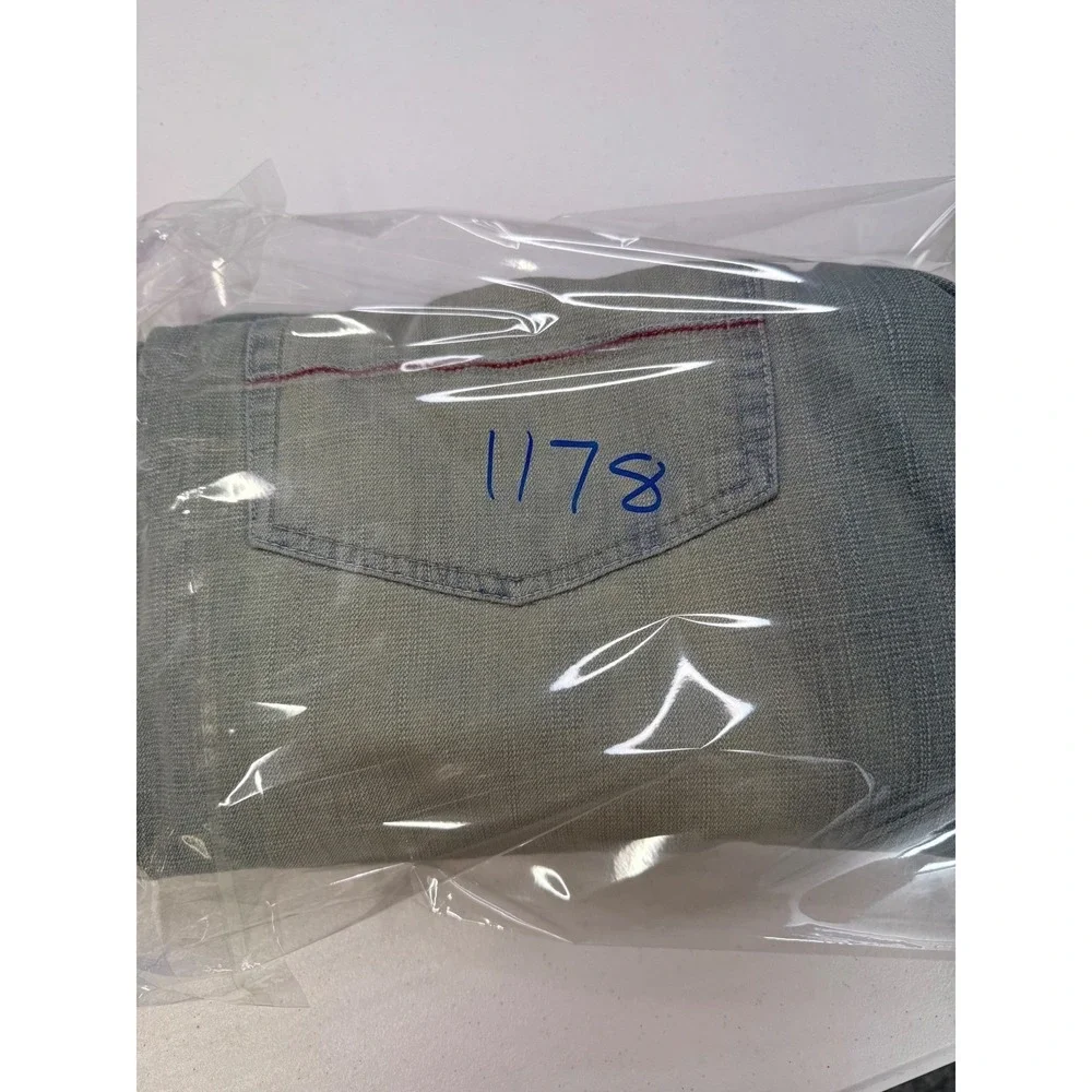 Enyce Clothing Mens 36‎ Baggy Denim Shorts Light Wash Blue Y2K Streetwear Bungee